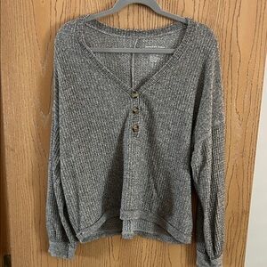 Plush Grey Henley